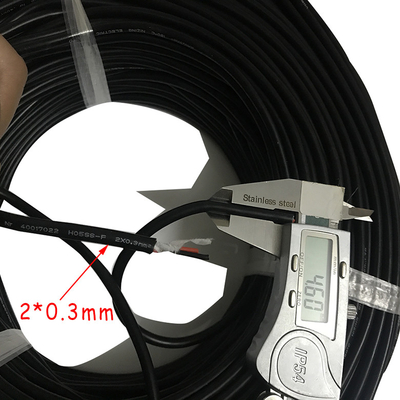 2x1mm Rubber isoleerde Flexibele Kabel 100 meter/broodje voor Elektronisch Materiaal