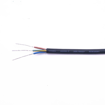 OEM ODM Zwarte Rubberflex cable 0.75mm2 VDE CCC ROHS certificatie