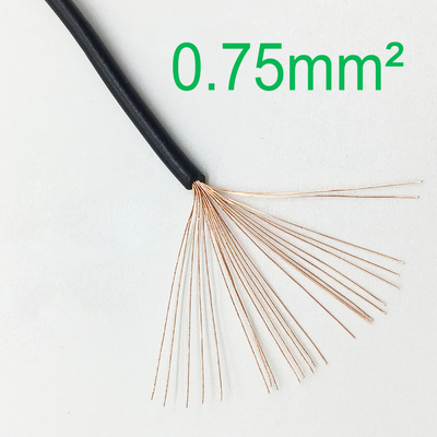 0.75mm pvc isoleerde Flexibele Kabel 100 Meter/Broodje 300V 500V Voltage